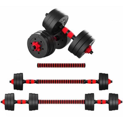 China Home Use Customized Weights Dumbbells Set 10kg 15kg 20kg 30kg 40kg Cement Dumbbells Set Plastic Dumbbell Sets for sale