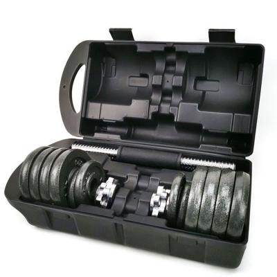 China Wholesale 20kg 30kg durable adjustable dumbbell sets chorme gift box dumbbell sets 20kg 30kg dumbbell sets for sale