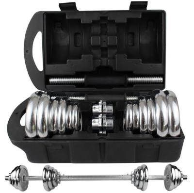 China Durable Wholesale Chrome 15kg 20kg 30kg Dumbbell Sets Weight Dumbbells Buy Online Adjustable Dumbbell Set for sale