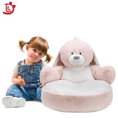 China Plush Manufacturer Wholesale Plush Kids Chairs Seat Support Soft Customized Toy Mini Stuffed Animal Baby Plush Sofa Cushion for sale