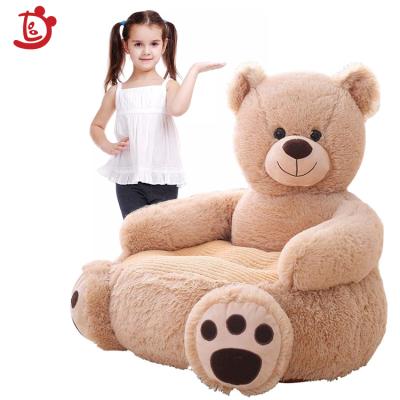 China Custom Plush Teddy Bear Soft Kids Animal Shape Seats Baby Sofa Chair Children Panda Unicorn Plush Sit Baby Sofa for sale