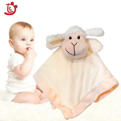 China Bebe de seguridad Para de Manta de ninas plush juguetes super soft plush animal head shaped safety cute baby blanket for sale