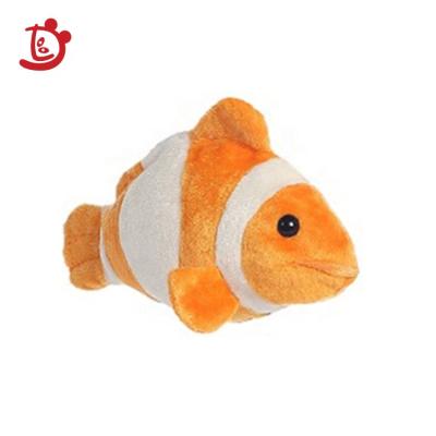 China Cute Stuffed Cartoon Sea Animal Plush Clown Fish Toy for sale