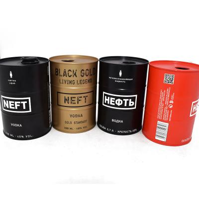 China Factory Supply Recyclable High Quality Vodka Packaging Metal Tin Can for sale