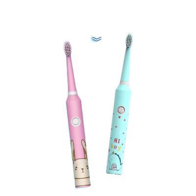 China Factory cartoon custom personalized revolving electric toothbrush 22*2.5cm child toothbrush aa battery animal electric toothbrush for sale