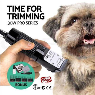 China Small Animals GTS Professional Powerful DC Motor 30W Attached Electric Pet Hair Trimmer Cat Dog Cat Goat Animal Hair Clippers for sale