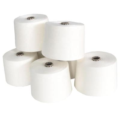 China Spun Yarn Type Ne40/1 Vortex Yarn for Knitting/Weaving Raw White MVS Polyester 100% for sale