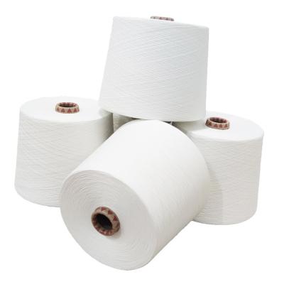 China Standard Evenness 40S 40D Core Spun Yarn for Weaving and Knitting Raw White for sale