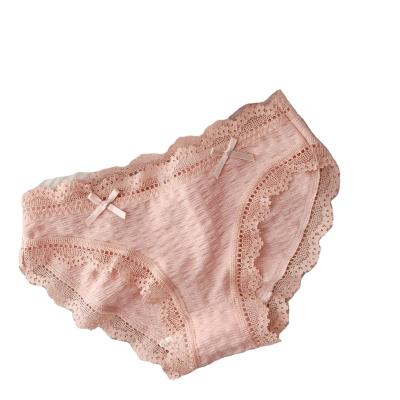 China Antibacterial Japanese elegant pure silk cotton bubble color bud midwaist simple lightweight luxury underwear for sale