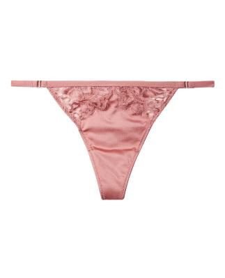 China Antibacterial girls mature underwear customized g-string panties cotton lace underwear women's thong for sale