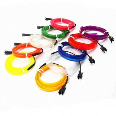 China Led Neon Cold Light Line 10 Colors Wire 1M 3M 5M Car Interior Cold Line Lights Decorative Ambient Light Neon Lamp DC 12V Auto Lamps Flexible Strip for sale