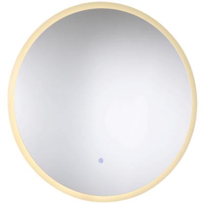 China Bright Silver Clear LED Light Oxide Mist Mirror Touch Switch Around IP65 Bathroom Mirrors for sale