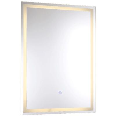 China LED Light Oxide Mist Mirror Touch Switch Rectangle IP65 Silver Clear Bathroom Mirrors for sale