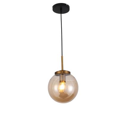 China Industrial Cheap Price Industrial Glass Chandelier Modern Amber Glass Pendant for sale