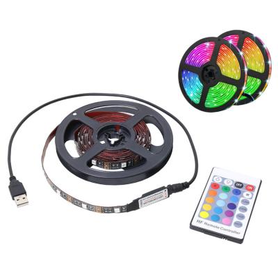 China Residential RGB 5050 SMD LED flexible strip light 1M 2M 3M 4M 5M led TV back light strip 5v usb led strip light for sale