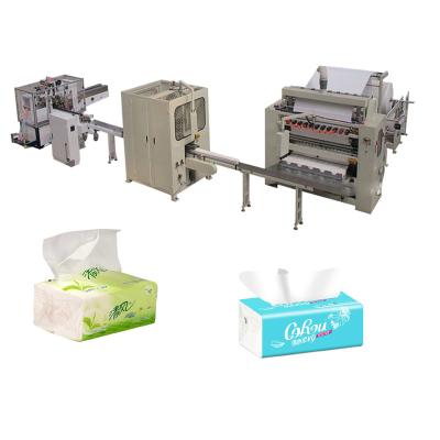 China Production 4 or 5 or 6 or 7 V Household Tissue Paper Fold Line L Fold Soft Face Facial Tissue Production Line for sale