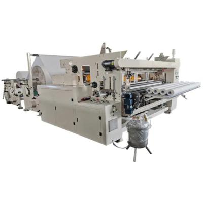 China Household Tissue Paper Production 1575 2200 2500 2800 3000 Mm Jumbo Roll Width Automatic Toilet Paper Rewinding Machine for sale