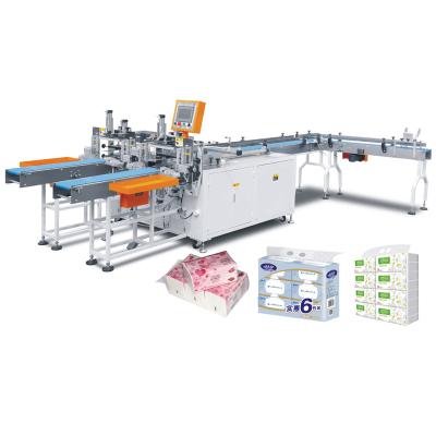 China Semi Automatic Soft Bag Tissue Paper Facial Tissue Packing Machine Multi Bag Bulk Bulk Packing Bundler Machine for sale