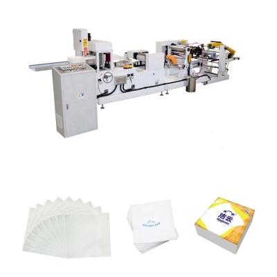 China Household Tissue Paper Production China Foshan Napkin Napkin Tissue Paper Making Folding Machine With Glue Lamination for sale