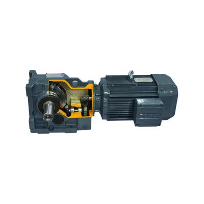 China Hollow Shaft Helical Worm Gearbox 0.06-349rpm Output Speed With Compact Structure for sale