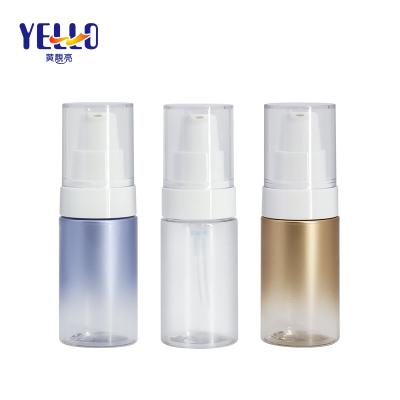 China New Product 50ml Cosmetic Empty PET Plastic Facial Detergent Lotion Bottle With Pump for sale