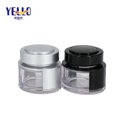 China Eco-friendly material plastic facial package factory made skin care product jars 25g 50g 70g skin care cream jars for sale