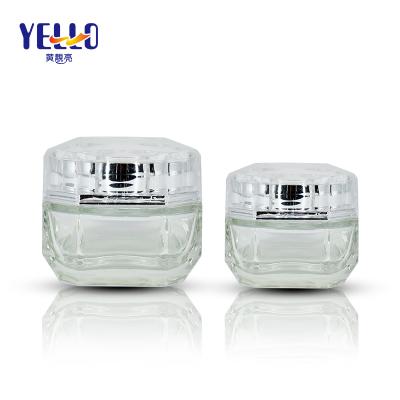 China China Luxury Custom Heavy Wall Wholesale Skin Care Glass Jar 50g 20g Glass Cream Packaging Jar for sale