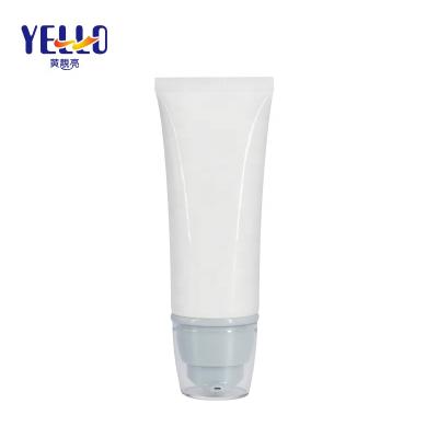 China Empty Cosmetic Skin Care White Lotion Container Customized Airless Pump Tubes for sale