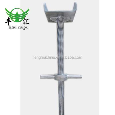 China Q195 / Q235 / Q345 Construction Scaffolding Hollow U Head Screw Jack Base Manufacturer for sale