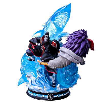 China Glowing Big Decoraive GK Size Anime Action Figure Uzumaki Hoshigaki Kisame Figure Toy PVC Scene Figure for sale