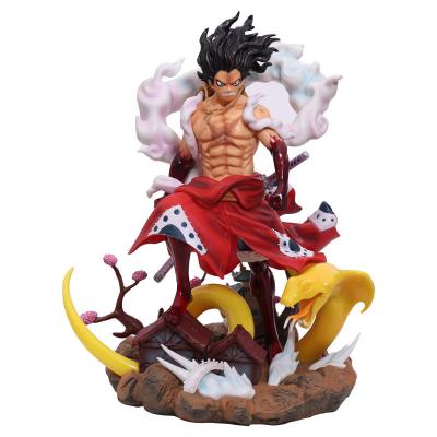 China One Piece Toy 33cm Japan Cartoon Anime Figures Gear The Fourth Action Number Scene Worm PVC Model Luffy Toy For Favorites for sale