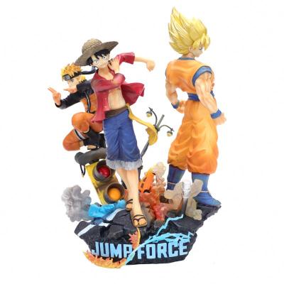 China Super Cartoon Toy Japanese Anime Goku Saiyan Luffy Melee Action Numbers Toys For for sale