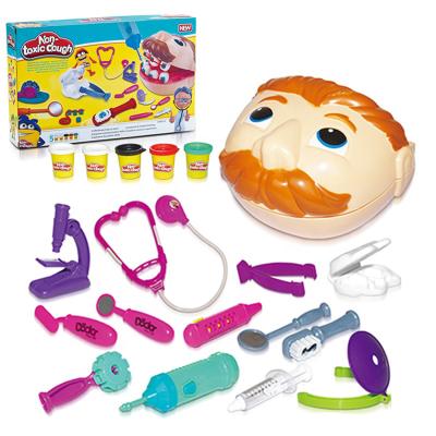 China Diy Clay Intelligent Colorful Plasticine Soft Toy Pretend Doctor Game Dentist Combo Play Set Toys for sale