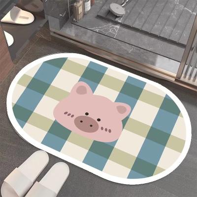 China Sustainable Soft Diatomite Door Bath Mat  40x90 for sale