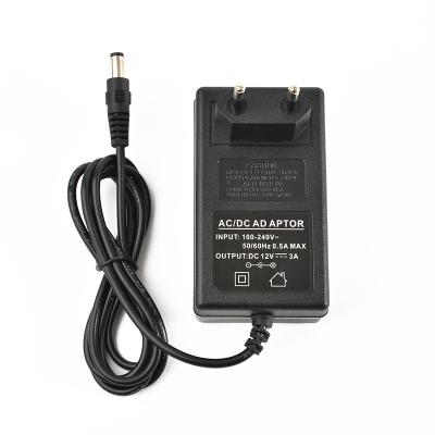 China Electrical Products AC/DC Power Adapters 12V3A 9V4A 15V2A 24V1.5A 18V2A 5V5A 36W UK AU EU USA Power Supply Adapter for sale