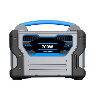 China Best Power Supply 700W Lithium Wireless Solar Generator Outdoor Ion Energy System Charging Portable Charging Station Rechargeable For Laptop for sale