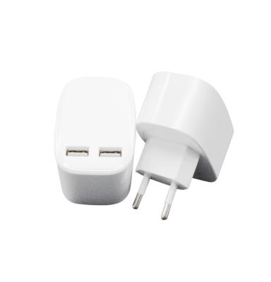 China UniversalÂ   Rotate 180 Degree Factory Supply New Design Main Quality Mobile Phone Charger Dual USB Wall Charger for sale