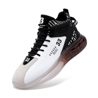 China Wholesale Custom LOGO Basketball Shoes Heavy Sole Shock Absorption High Top Basketball Shoes Fall Winter Basketball Shoes for sale