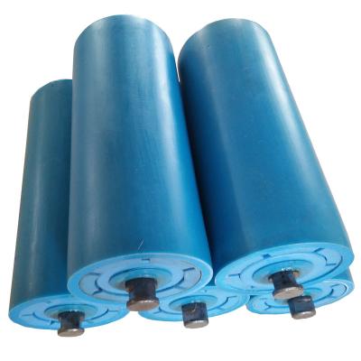 China Conveyor Components Carrier Roller Waterproof Dustproof HDPE Heat Resistant Roller For Belt Conveyor for sale