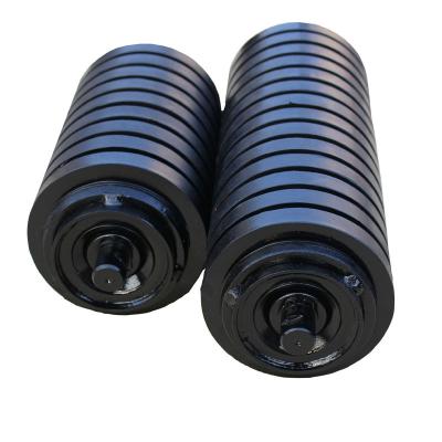 China Coal Roller Conveyor Parts Conveyor Belt Guide Roller Frame Carry Impact Idler for sale