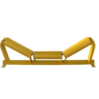 China Coal Rubber Belt Type Roller Conveyor Roller Idler Frame Frame For Conveyor Roller for sale