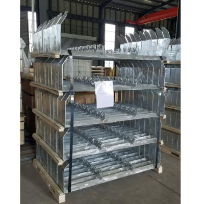 China Offset Frame Galvanized Coal Bracket Australia Standard Troughing Conveyor Stands for sale