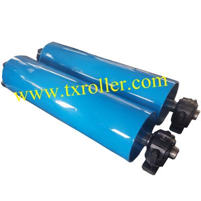 China Professional Motorized China Coal Pulley Drum Motor Conveyor Belt Drum Roller Rubber Trailing Belt Pulley for sale