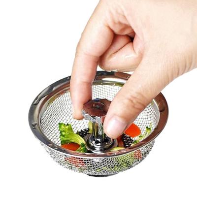 China Ningbo Jutye USA Style 83mm French Style Sink Plug Sink Plug Kitchen Sink Basket Strainer for sale