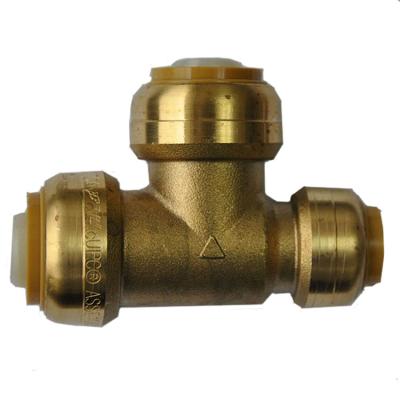 China Brass Fittings Ningbo Brass Jutye Lead Free Copper Fittings1/2 Or 3/4 Thrust Fitting for sale