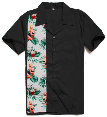 China Plus Size Hawaiian Tropical Panels Swing Dance Custom Shirts For Men for sale