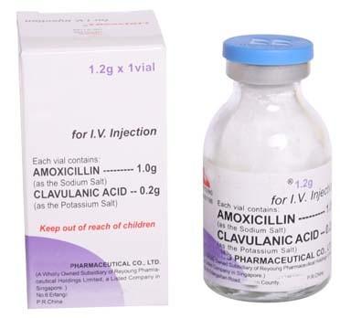 China Dry Powder Injection Amoxicillin Clavulanate Potassium for sale