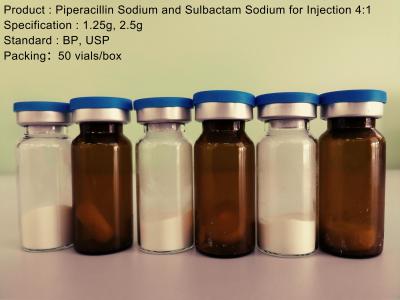 China 1.25g 2.5g Dry Powder Piperacillin Sodium / Sulbactam Sodium Injection for sale