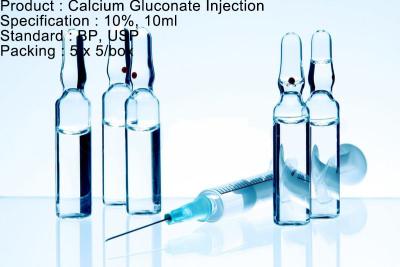 China Injeção do gluconato do cálcio volume pequeno Parenteral para Hypocalcemic Tetany à venda