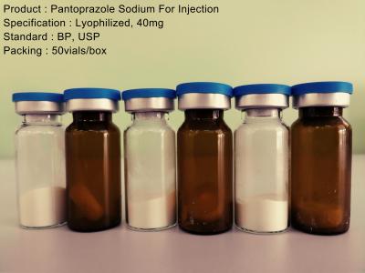 Chine Injection de poudre/sodium lyophilisés de Pantoprazole pour l'anti anti reflux acide de l'injection 40mg à vendre